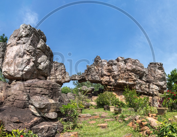 "The Ancient Rock Bridge"