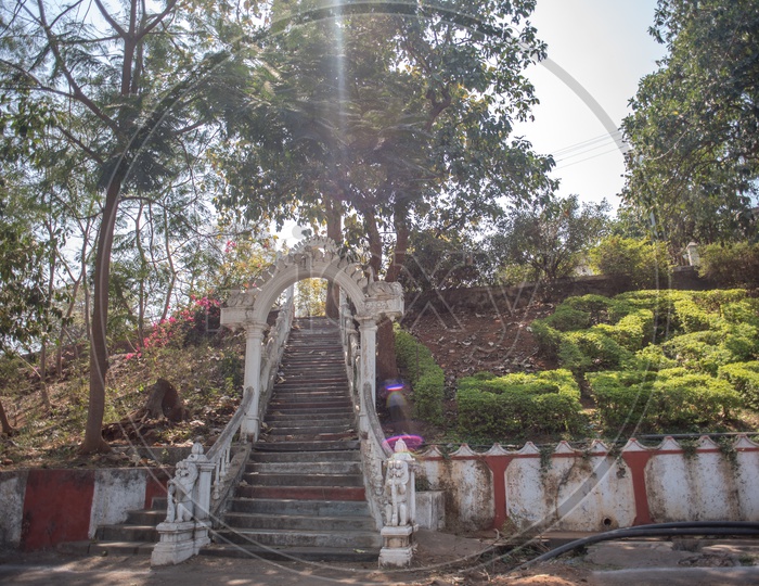 steps way to annavaram temple