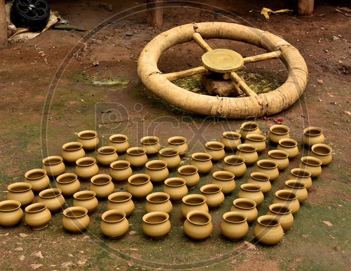 Clay Pots in Araku Valley