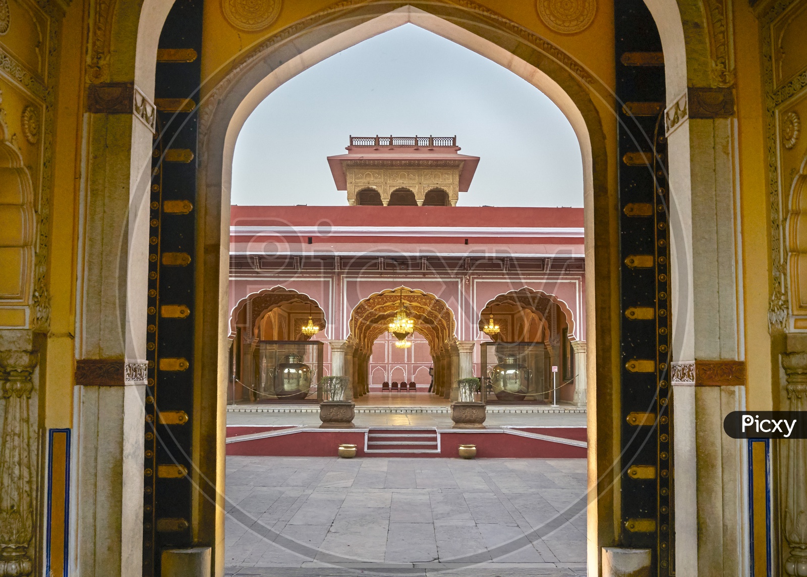 Buildings of the City Palace in Jaipur