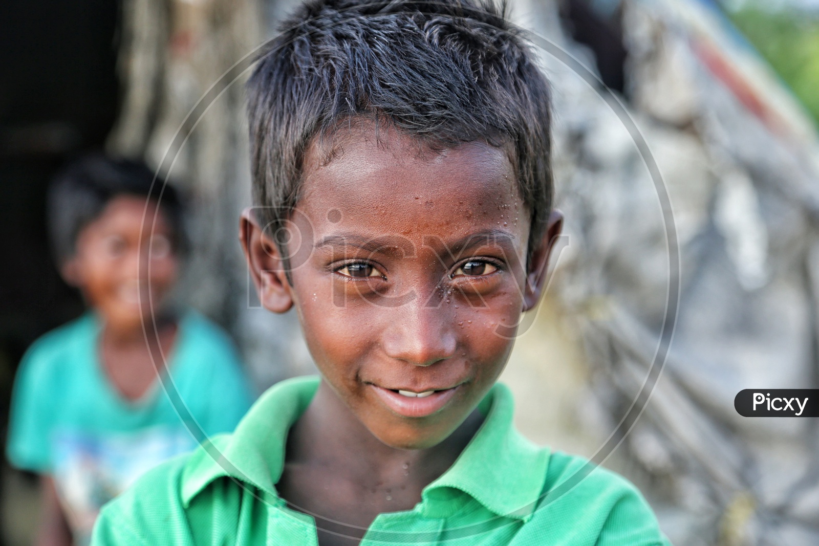 A kid in slum area Dibrugarh Assam.