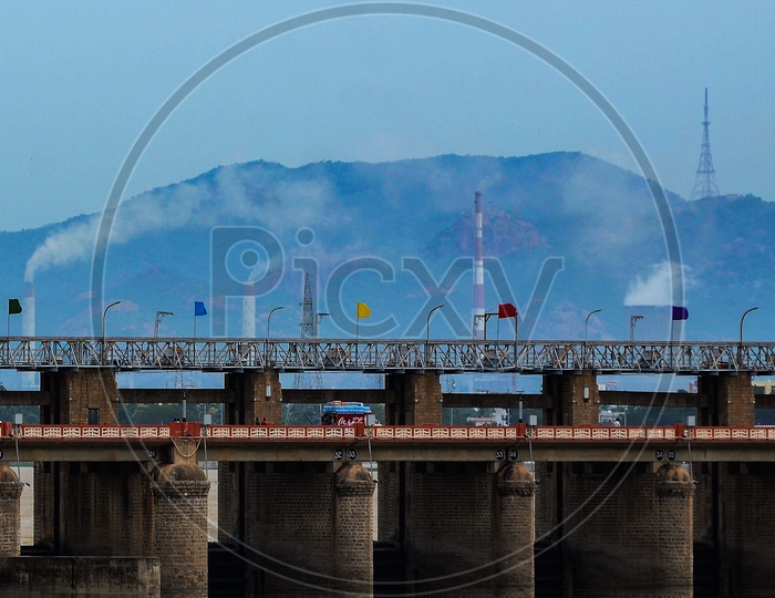 Prakasam barrage and Narla tata rao thermal power station