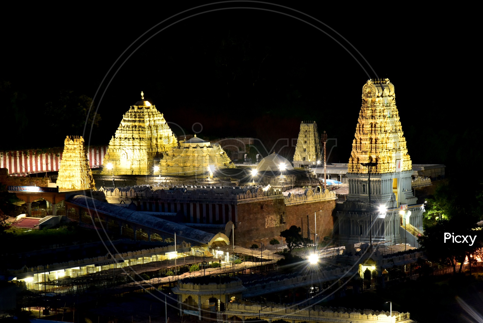 Night View of Simhachalam Temple