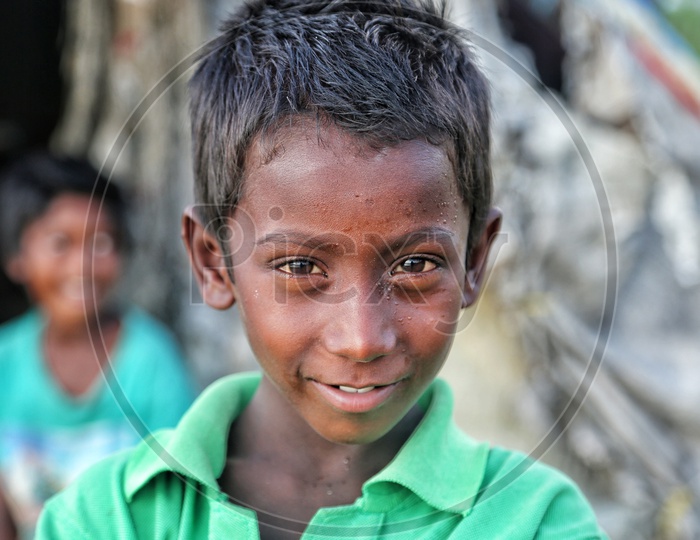 A kid in slum area Dibrugarh Assam.