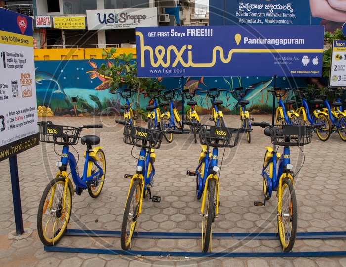 Share Bicycles of Hexa / Hero / Initiative of AP Government