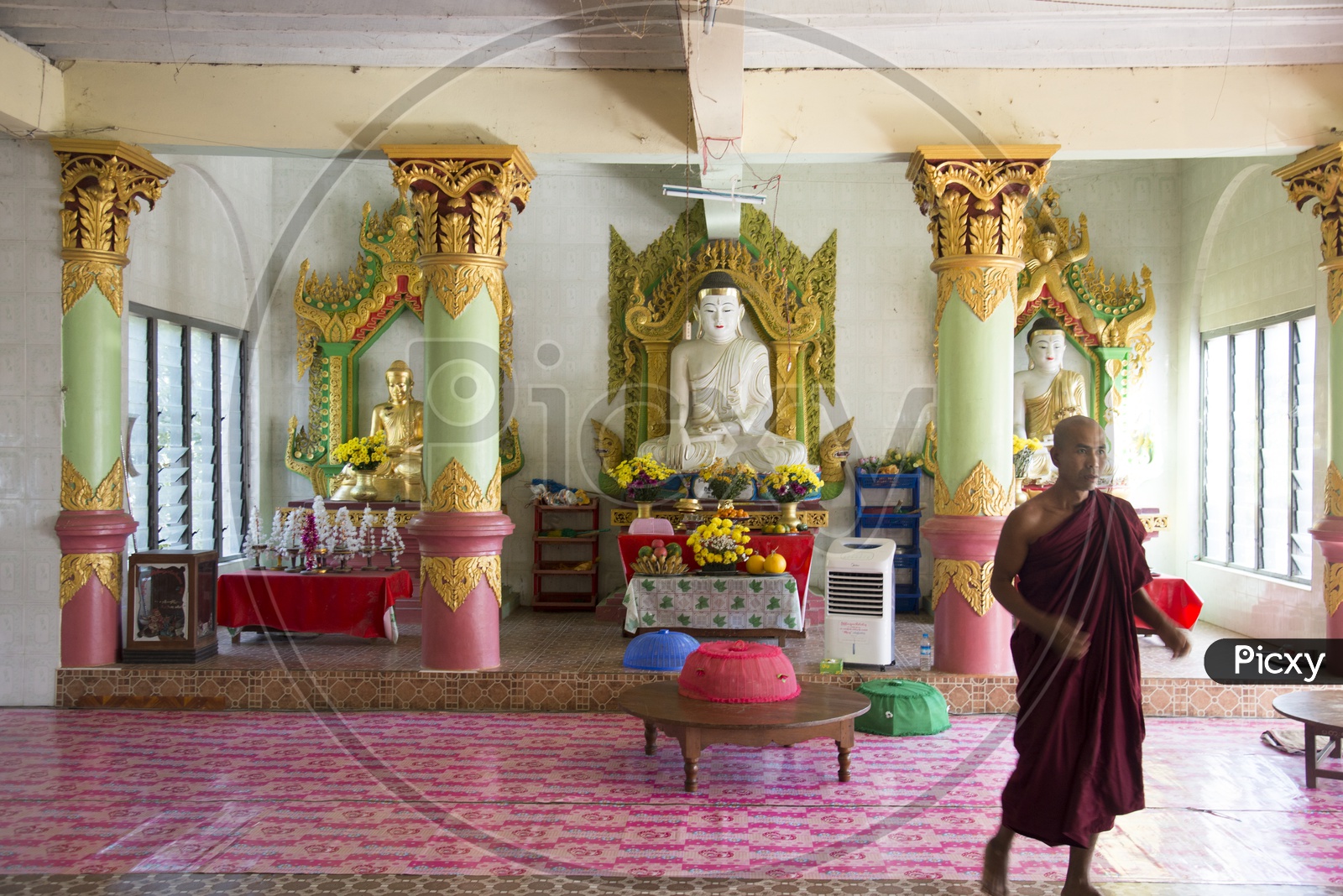 Buddhist Monk in Moreh Tamu Border India Myanmar