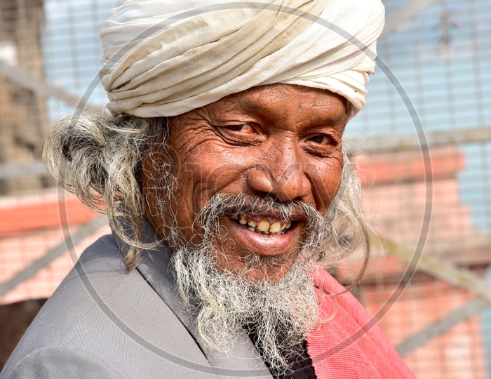 Smiling Old Man from Haridwar