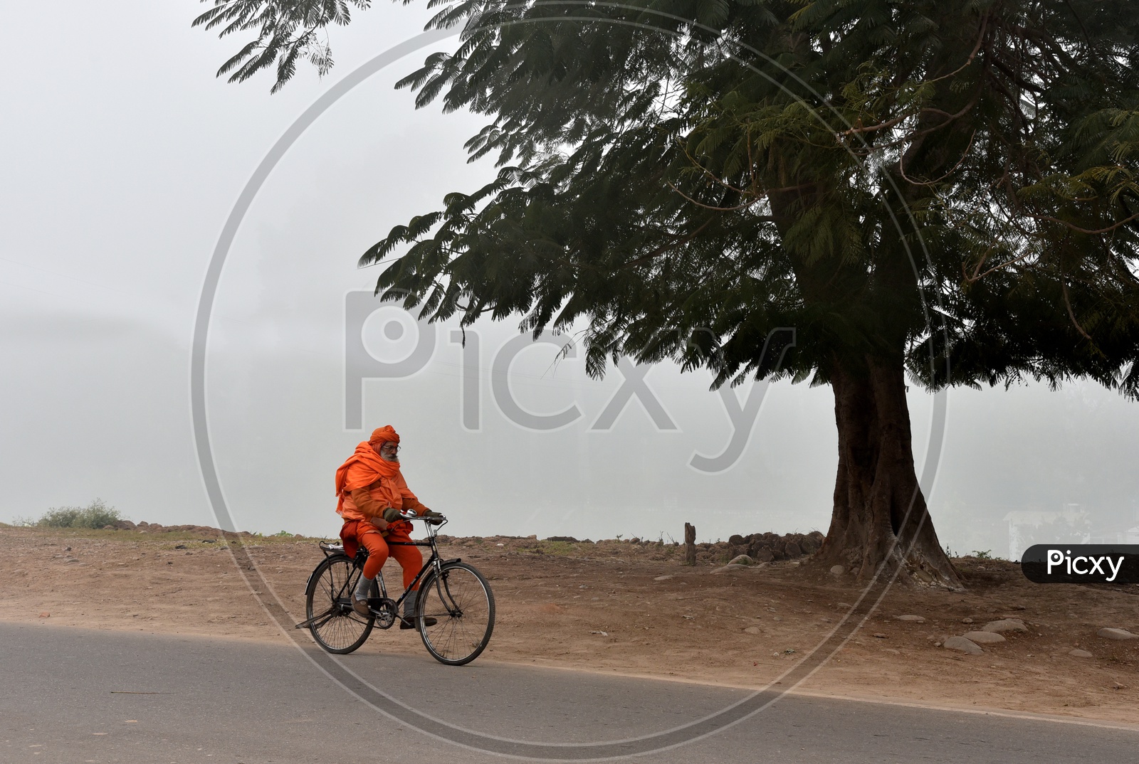 Sadhu on Bicycle