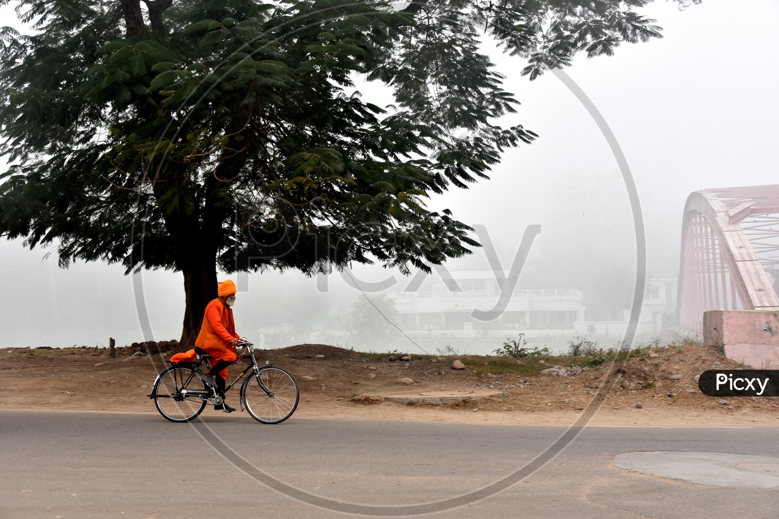 Sadhu on Bicycle