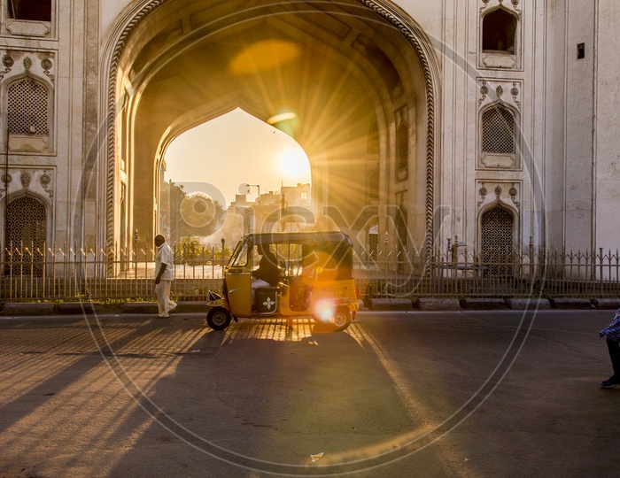 Morning view of Charminar, Hyderabad