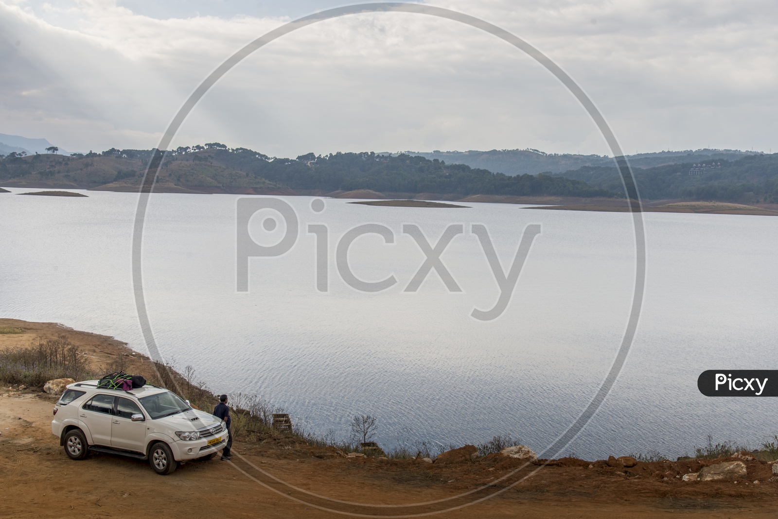 Car at Umiam Lake