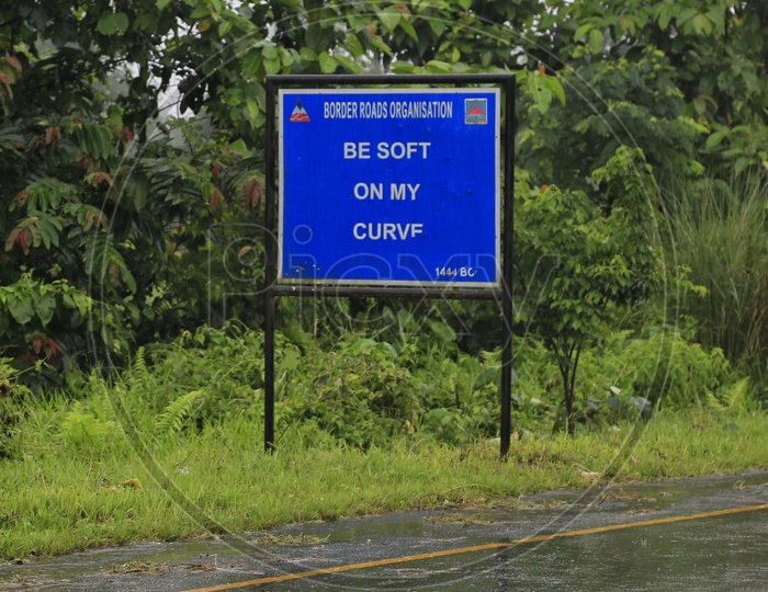 Highway signboard