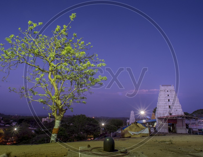 Night View of Keesaragutta Temple