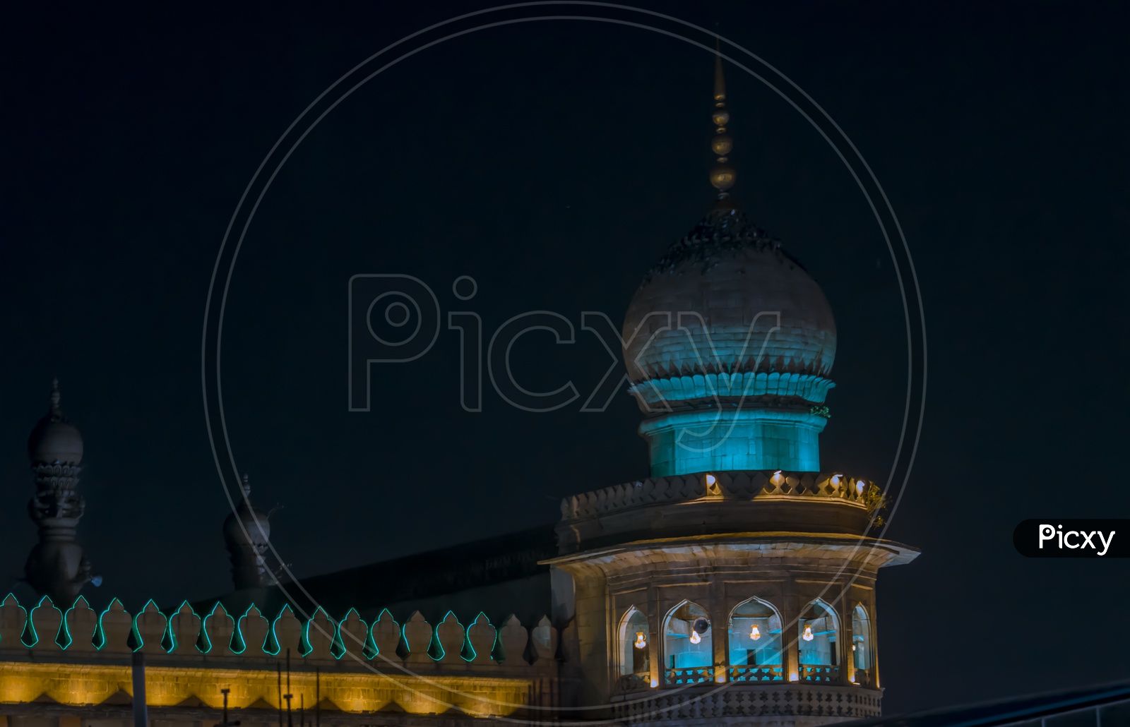 Mecca Masjid,  Mecca Masjid Pillers, Hyderabad,