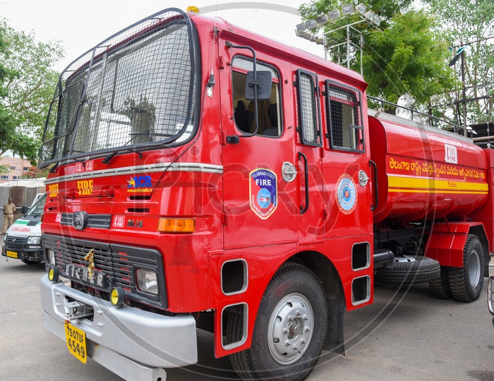 Fire Engine of Telangana State Fire Department