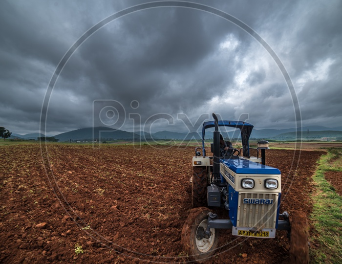 tractor in farms