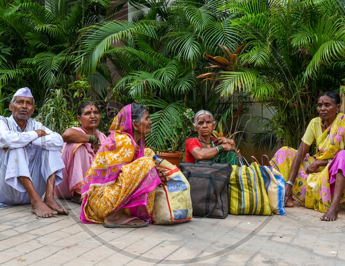 Family from Maharashtra waiting for Fish Prasadam for Asthma cure.