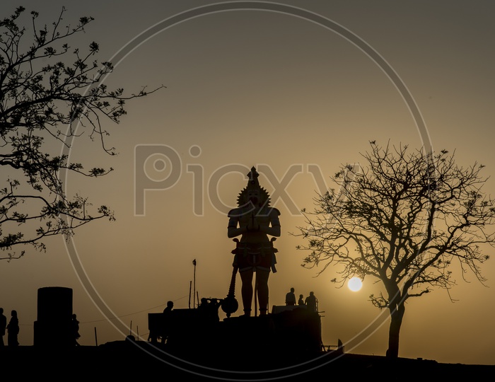 Sunset at Keesaragutta Temple