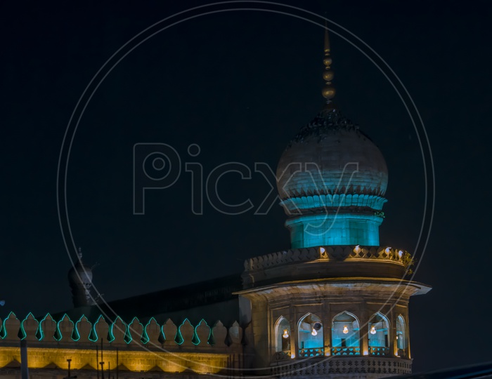 Mecca Masjid,  Mecca Masjid Pillers, Hyderabad,