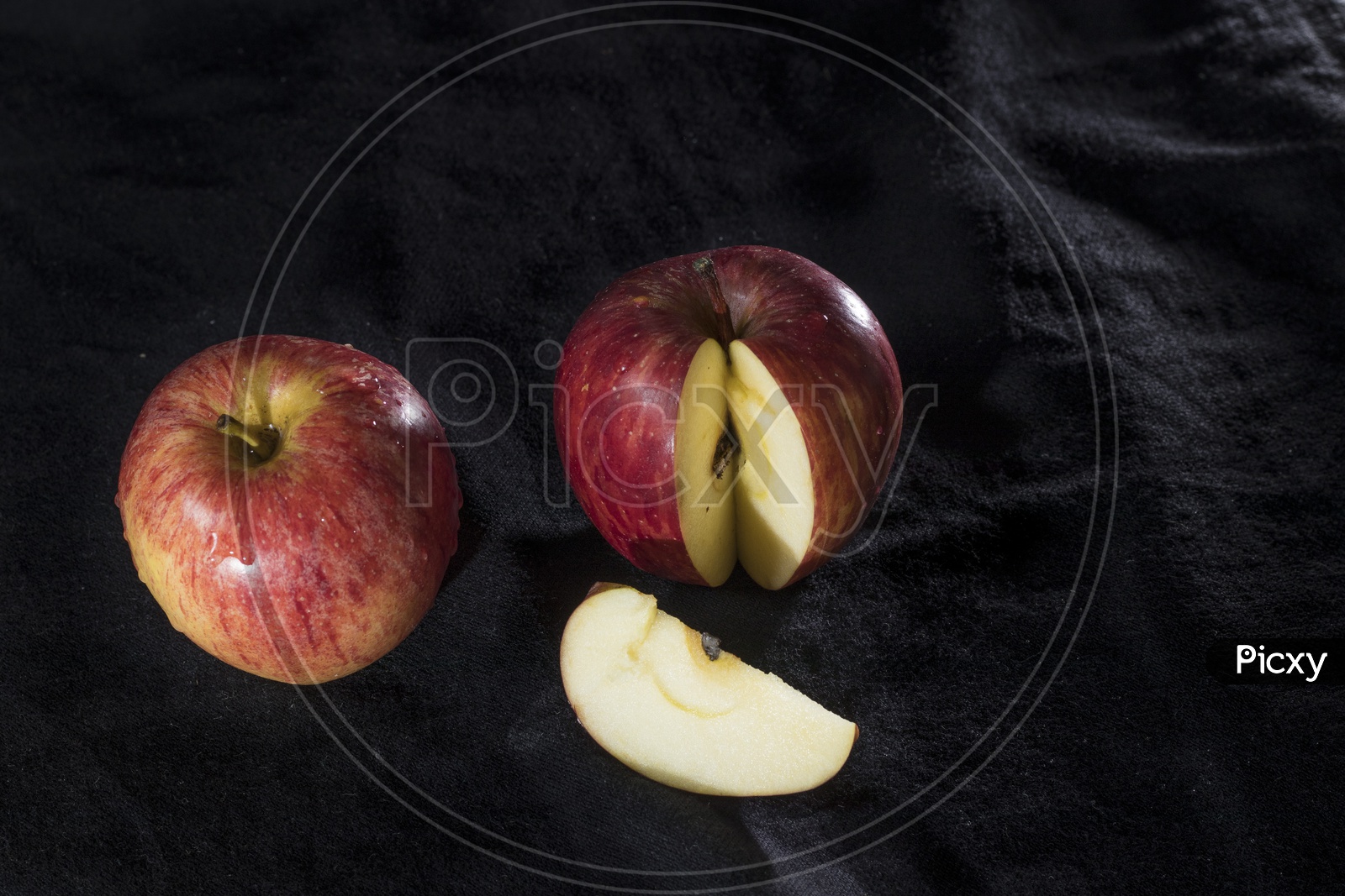 apple fruit. red apple fruit isolated.apple fruit piece.