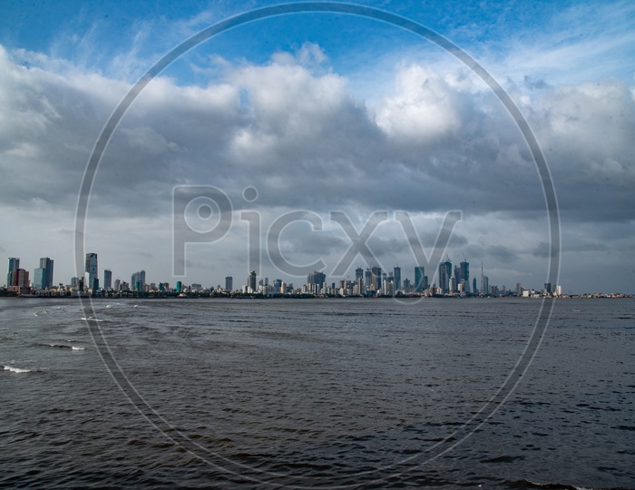 Bandra Worli Sealink & Mumbai Skyline, Sky Scrapers