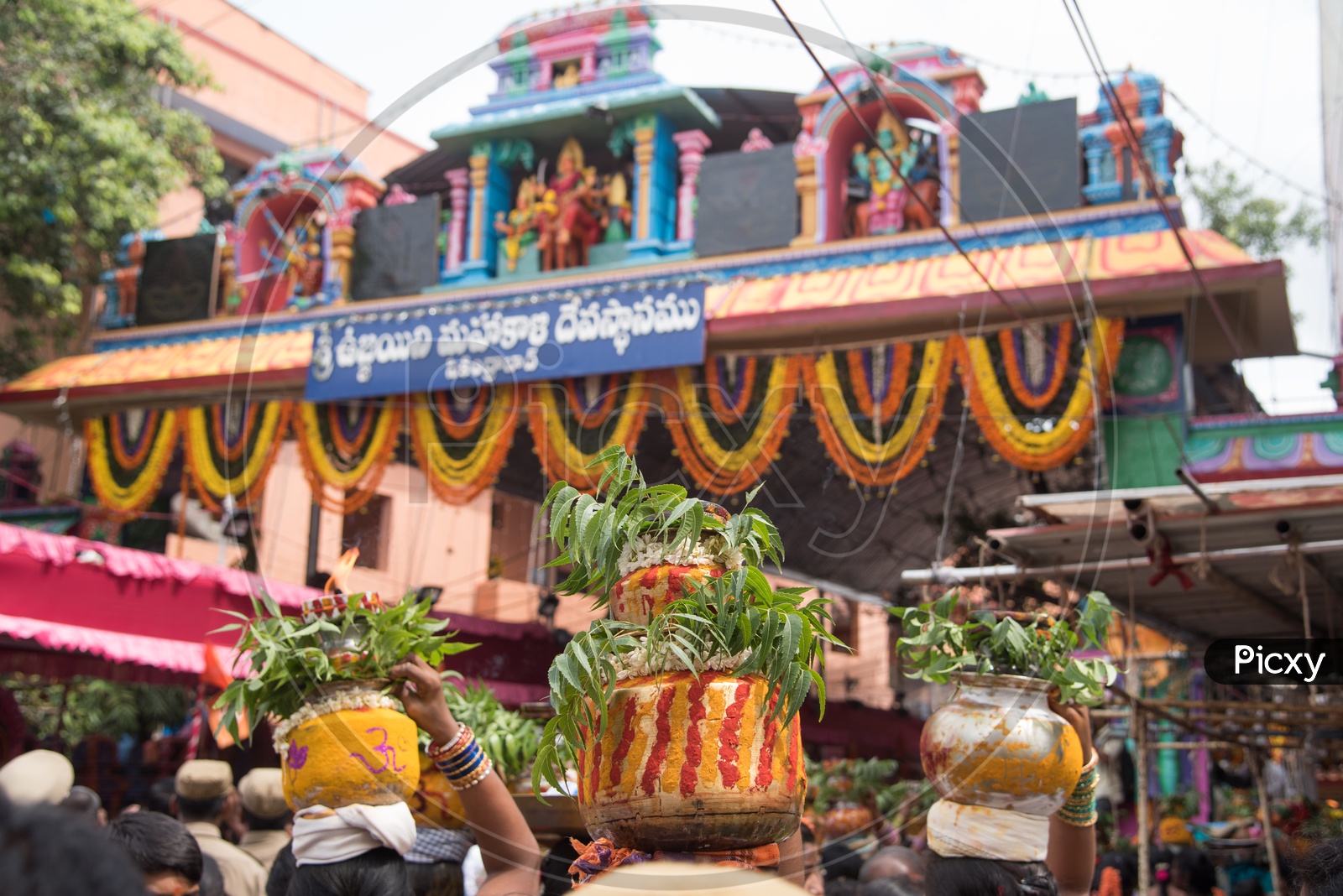 Bonalu at Ujjaini Mahankali Temple in Secunderabad