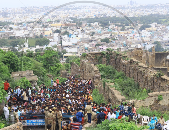 Bonaalu in Hyderabad. bonaalu at Golconda fort