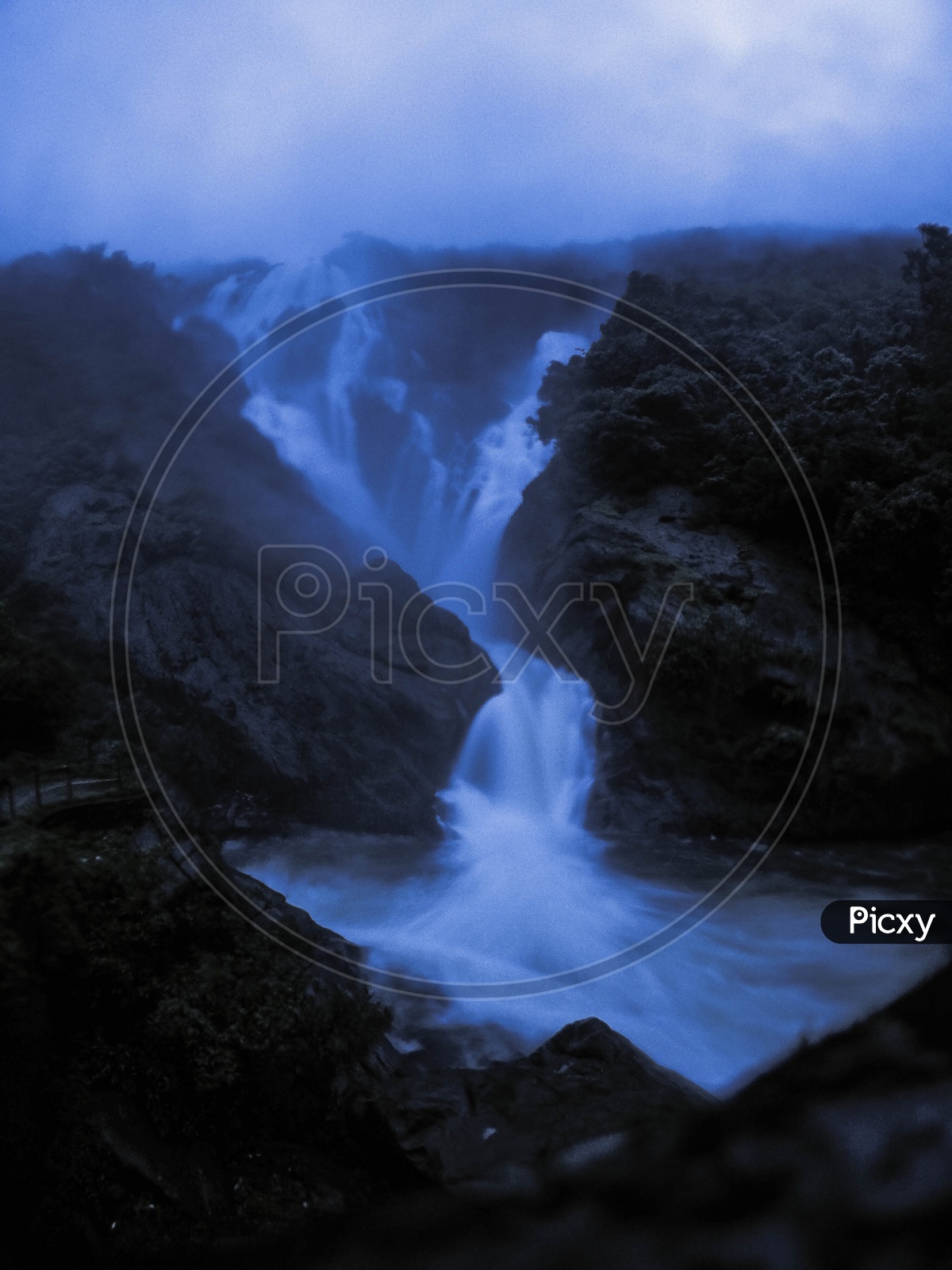 Dudhsagar waterfalls at 6 am