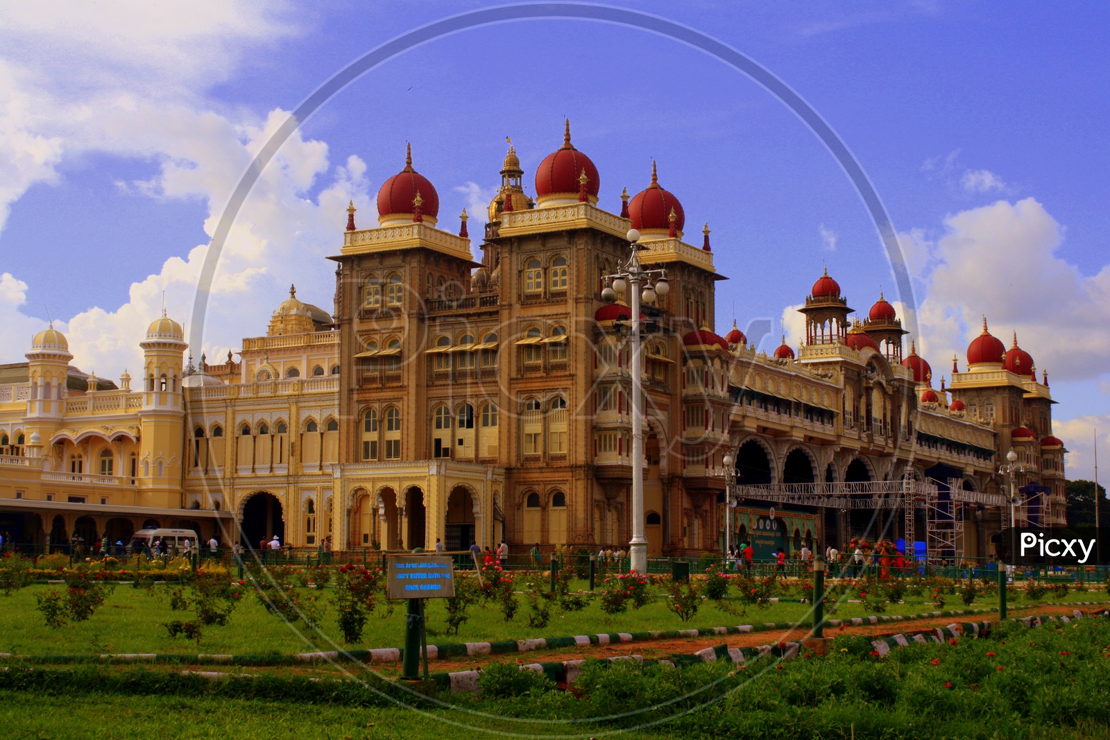 A View of Mysore Palace from outside