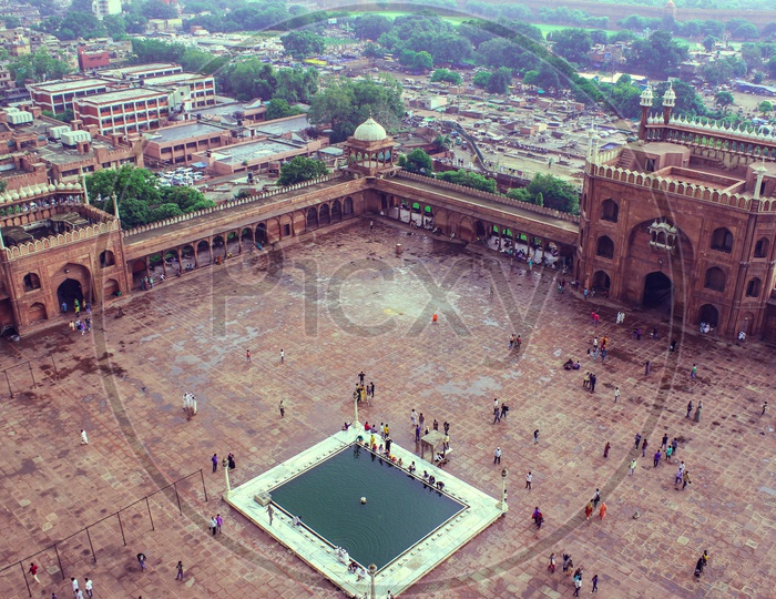 Top view of Jama Masjid