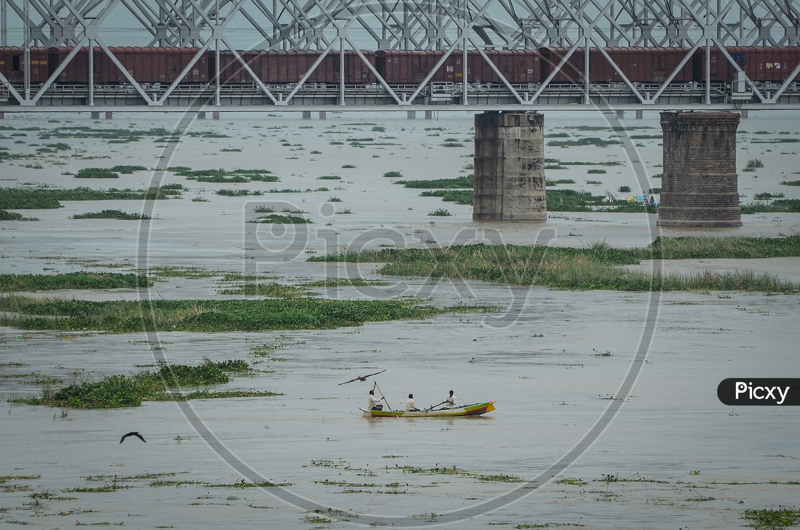 Krishna river, Fishing boat