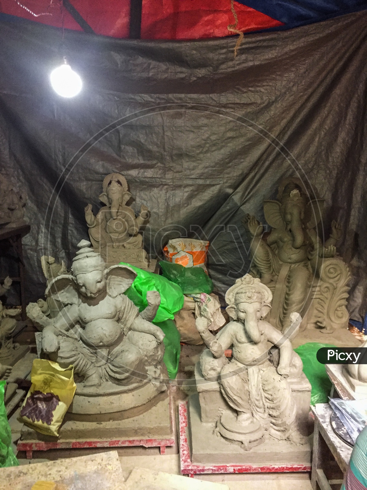 Eco friendly Ganpati's idols