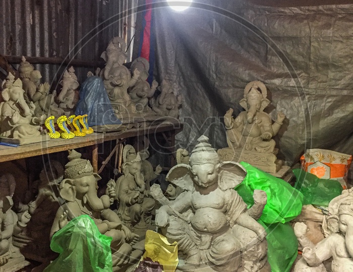 Eco friendly Ganpati's idols