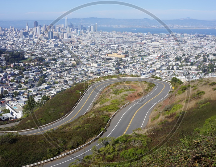 View of downtown San Francisco from Twin Peaks
