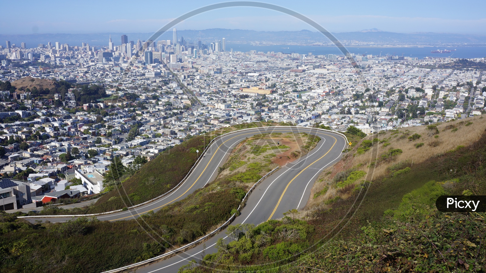View of downtown San Francisco from Twin Peaks