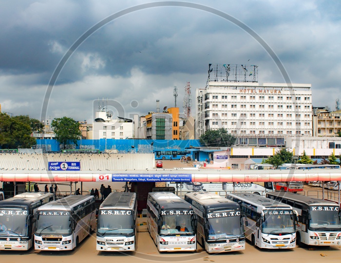 Majestic Bus Station or Kempegowda Bus Station