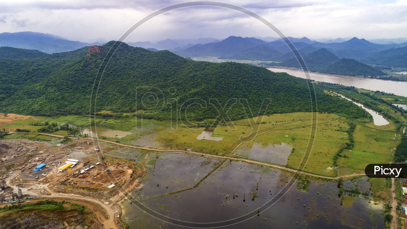 Polavaram Irrigation Project Dam  Construction Site