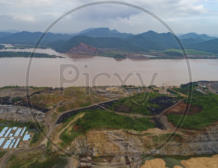 Polavaram Irrigation Project Dam  Construction Site