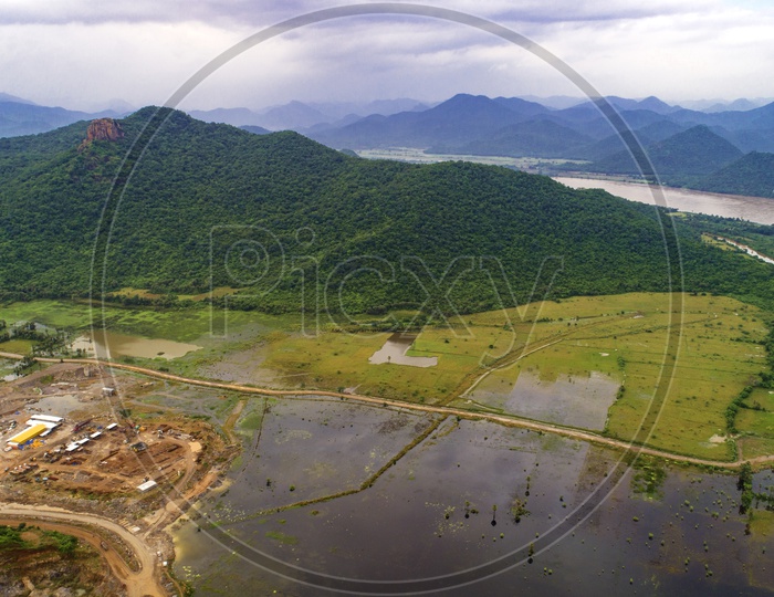 Polavaram Irrigation Project Dam  Construction Site