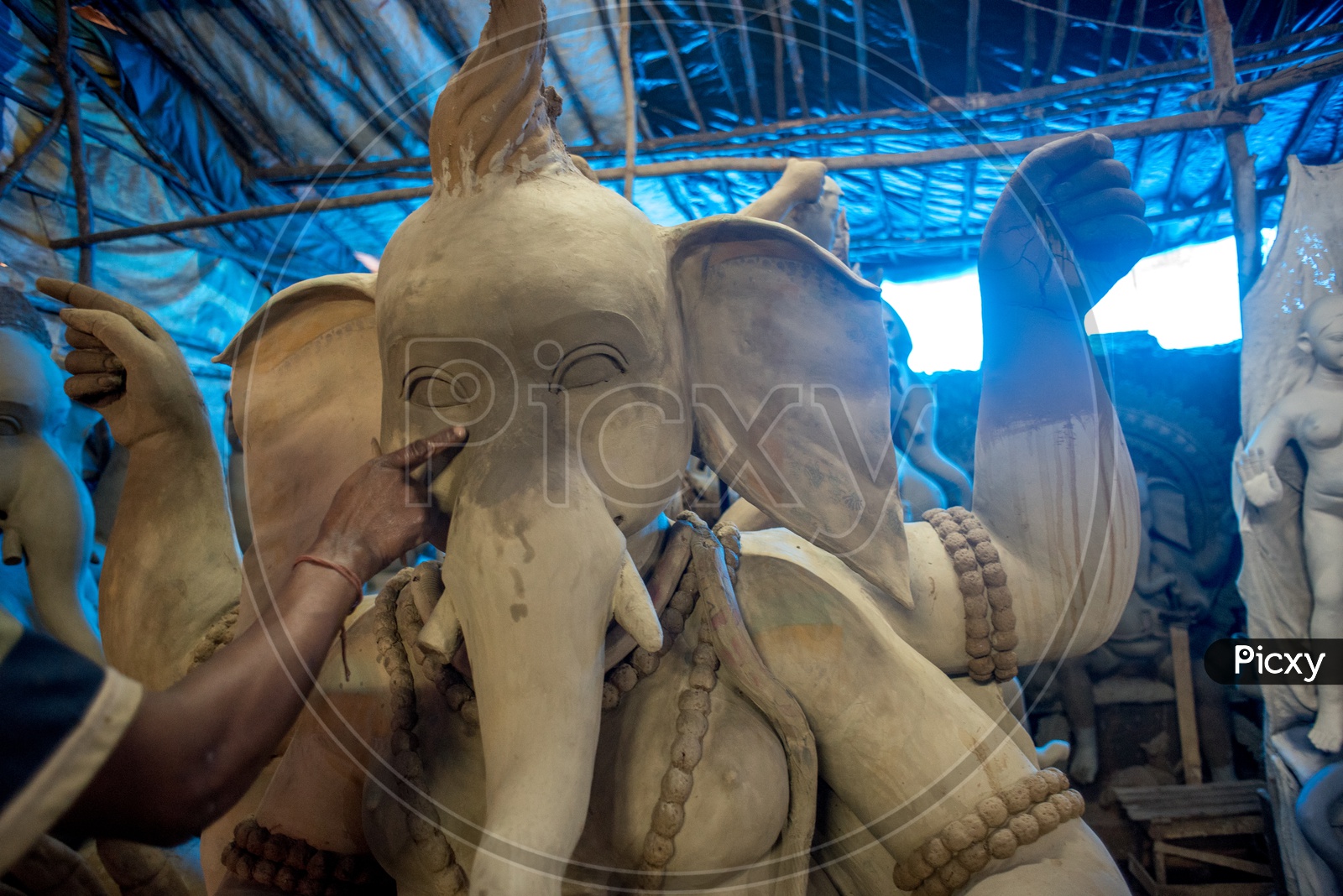 Making Ganesh Idols