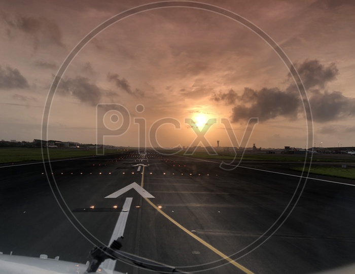 Sunset view from Airport Runway