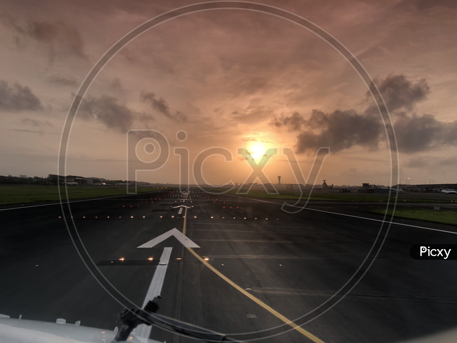 Sunset view from Airport Runway