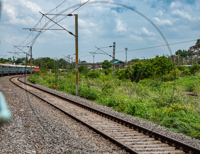 Konark Express nearing Vijayawada Railway station