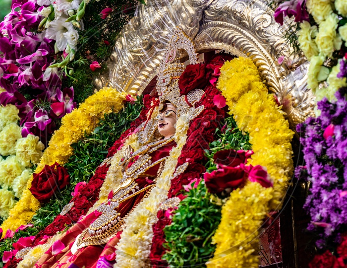Hindu Goddess Diety Procession