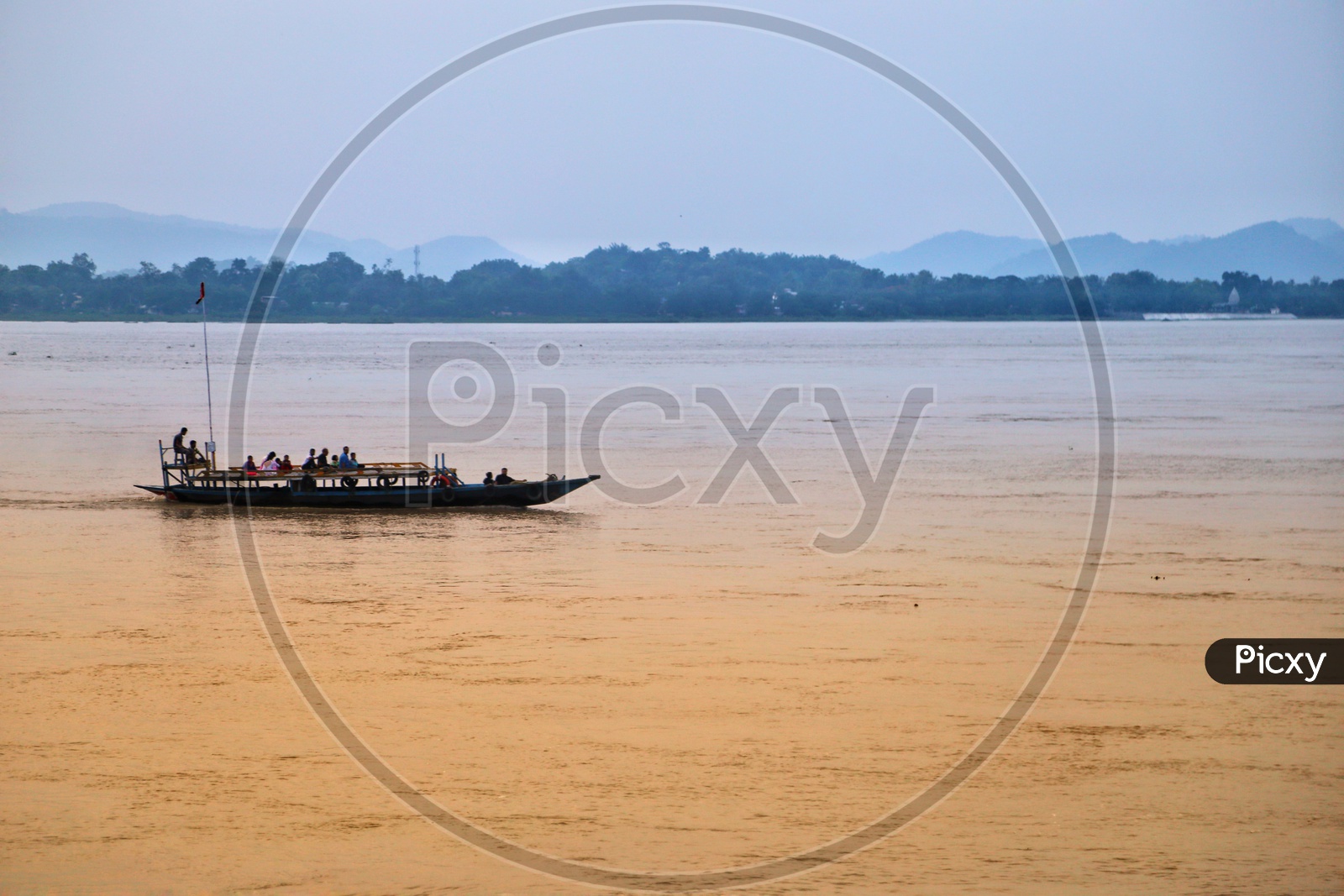 Tourist Boats in Brahmaputra River