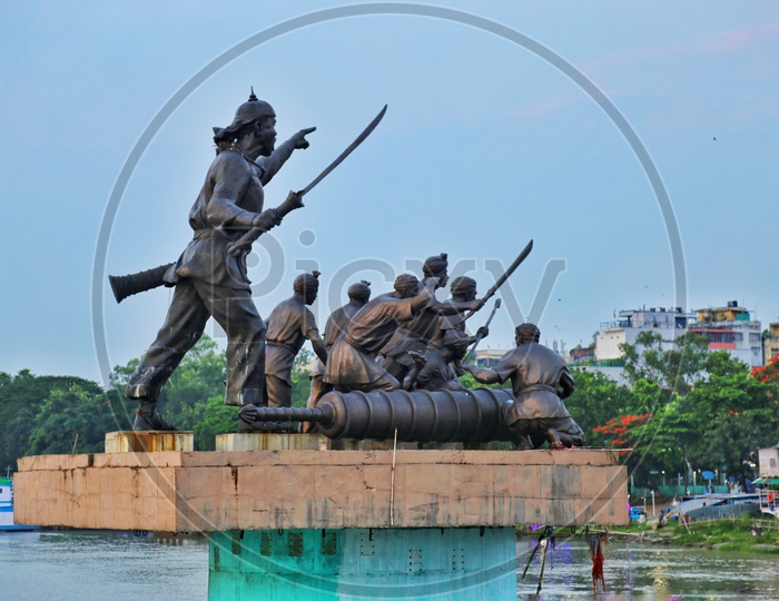Statue in Brahmaputra River
