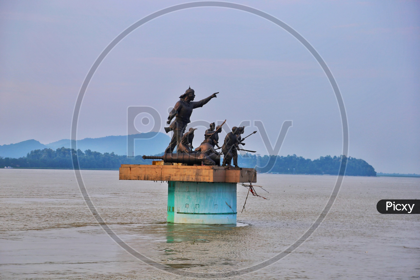Statue in Brahmaputra River
