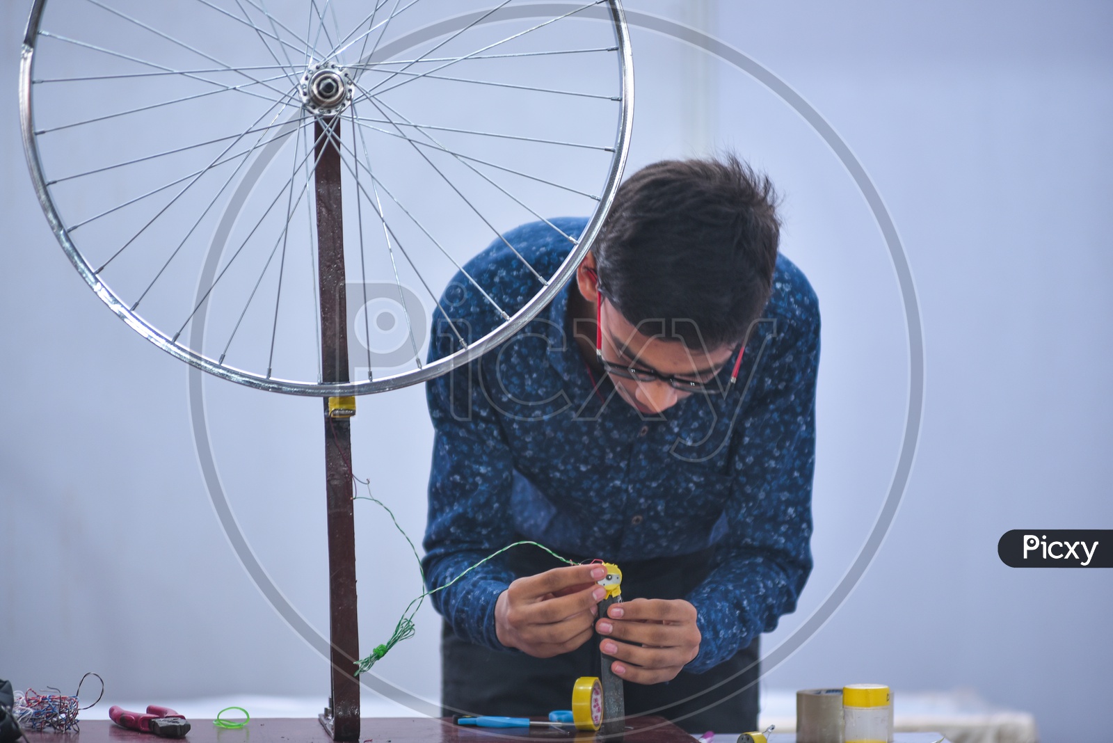 a maker at Amaravati Makers Faire,2018