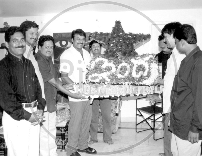 Chiranjeevi with Fans
