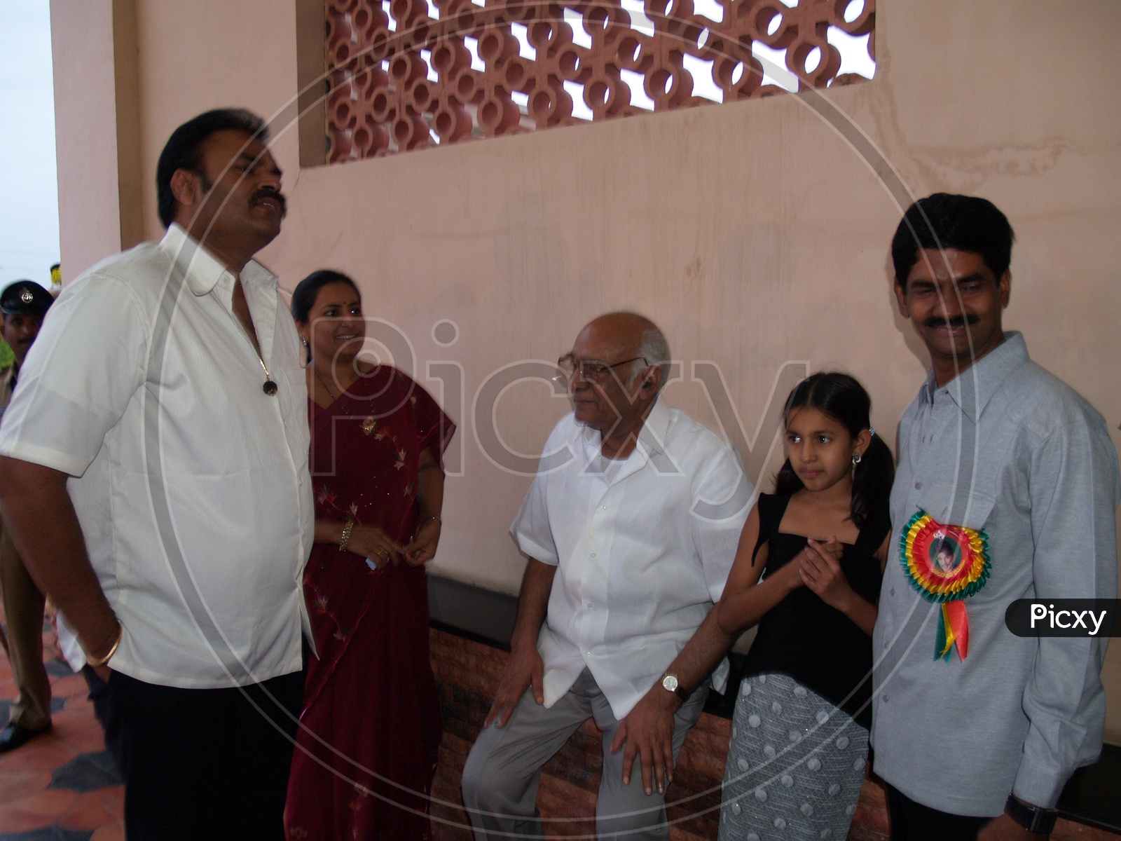 Naga Babu with Father Konidela Venkat Rao